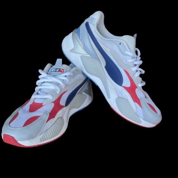 Puma RS-X Collab w/ Motorsports BMW LifeStyle  Shoes White, Red, Blue Size 10.5 - Picture 1 of 12